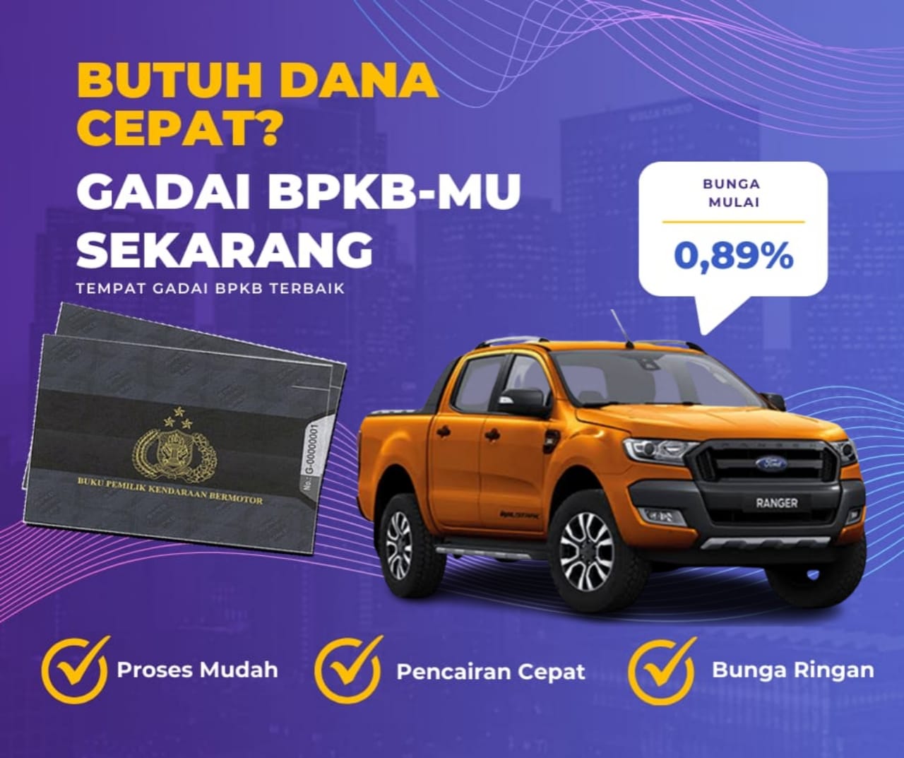 Pinjaman Dana Jaminan Bpkb Mobil Ford Ranger Dapat Dana Berapa? Seperti Ini Simulasinya